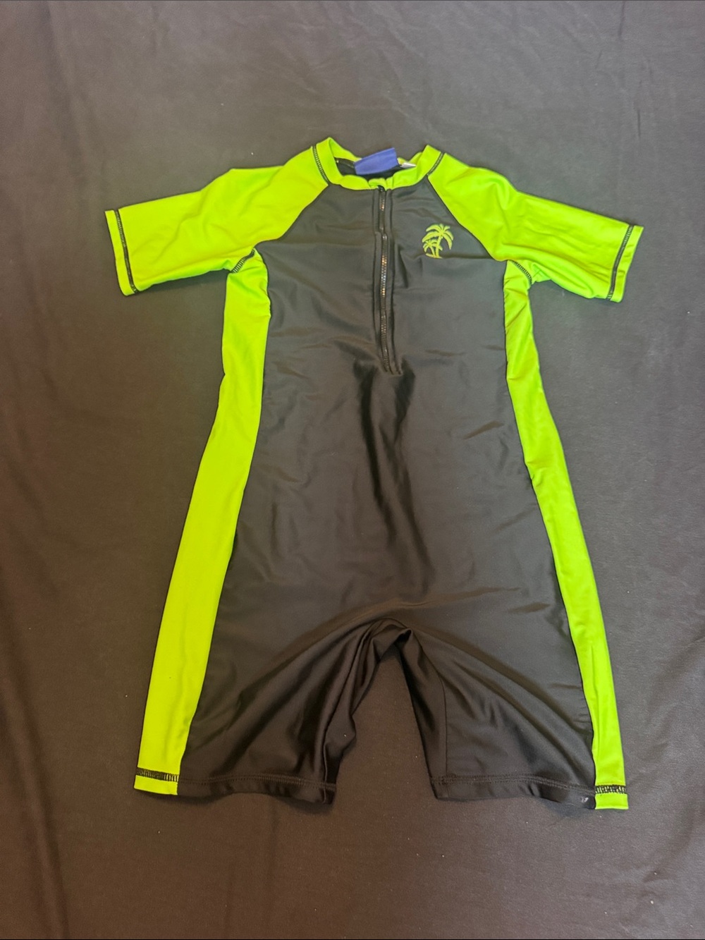 Dx-Xtreme Kids One-Piece Swimsuit - Black & Neon Green